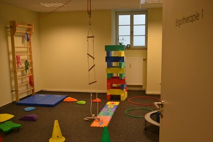 Blick in Ergo1 - Ergotherapieraum im Therapiezentrum Königstein